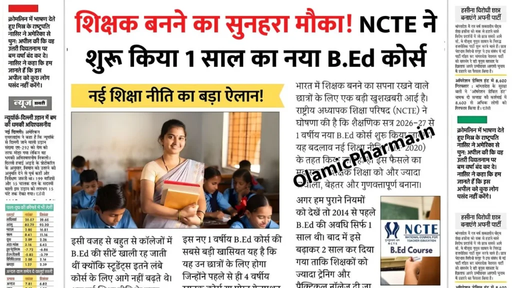 NCTE B.Ed Course